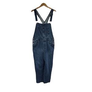 Free People We The Free Ziggy Denim Overalls Boho Dark Wash Size M
